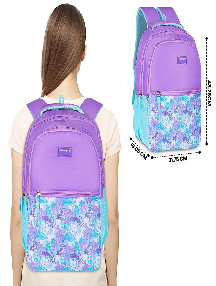 stylish kids backpack with floral printed design - 21940173 - Standard Image - 5