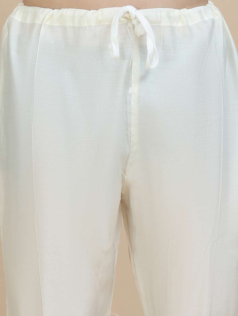 men mandarin neck kurta pyjama with jacket ethnic wear set - 21940188 -  Standard Image - 3