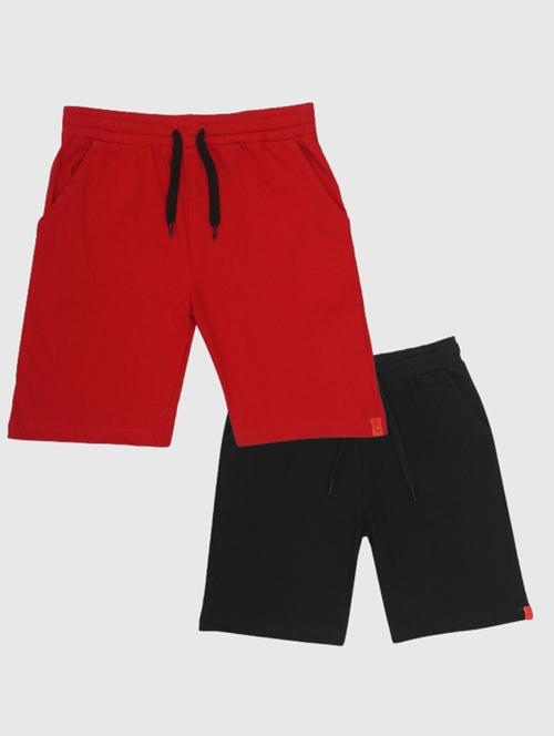 boys pack of 2 solid loungwear shorts - 21940399 - Standard Image - 0