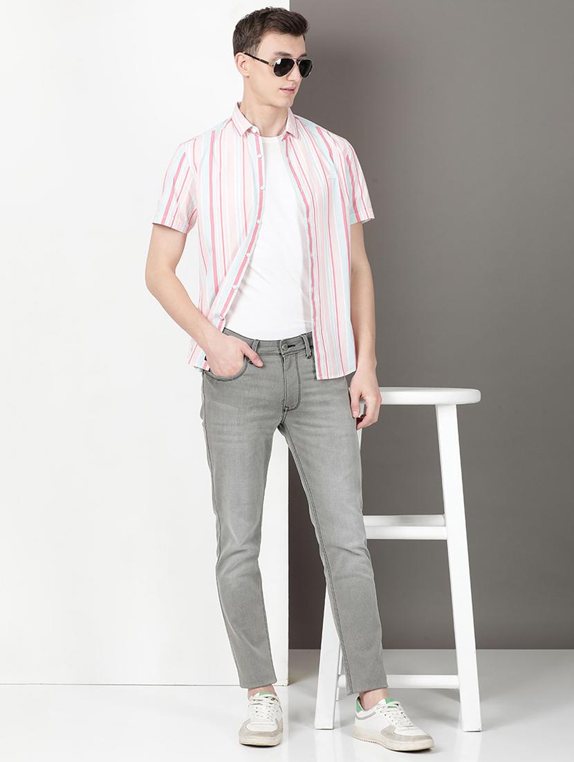 men washed mid rise full length jeans - 21940439 - Standard Image - 5