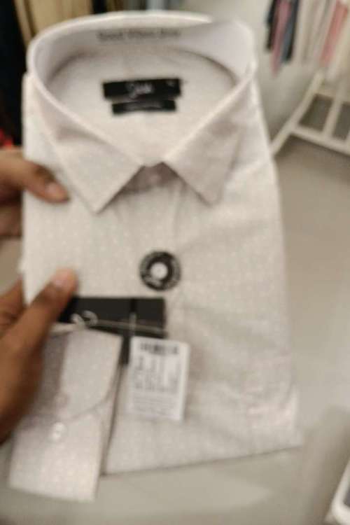 light beige cotton formal shirt - 21940486 - Standard Image - 0