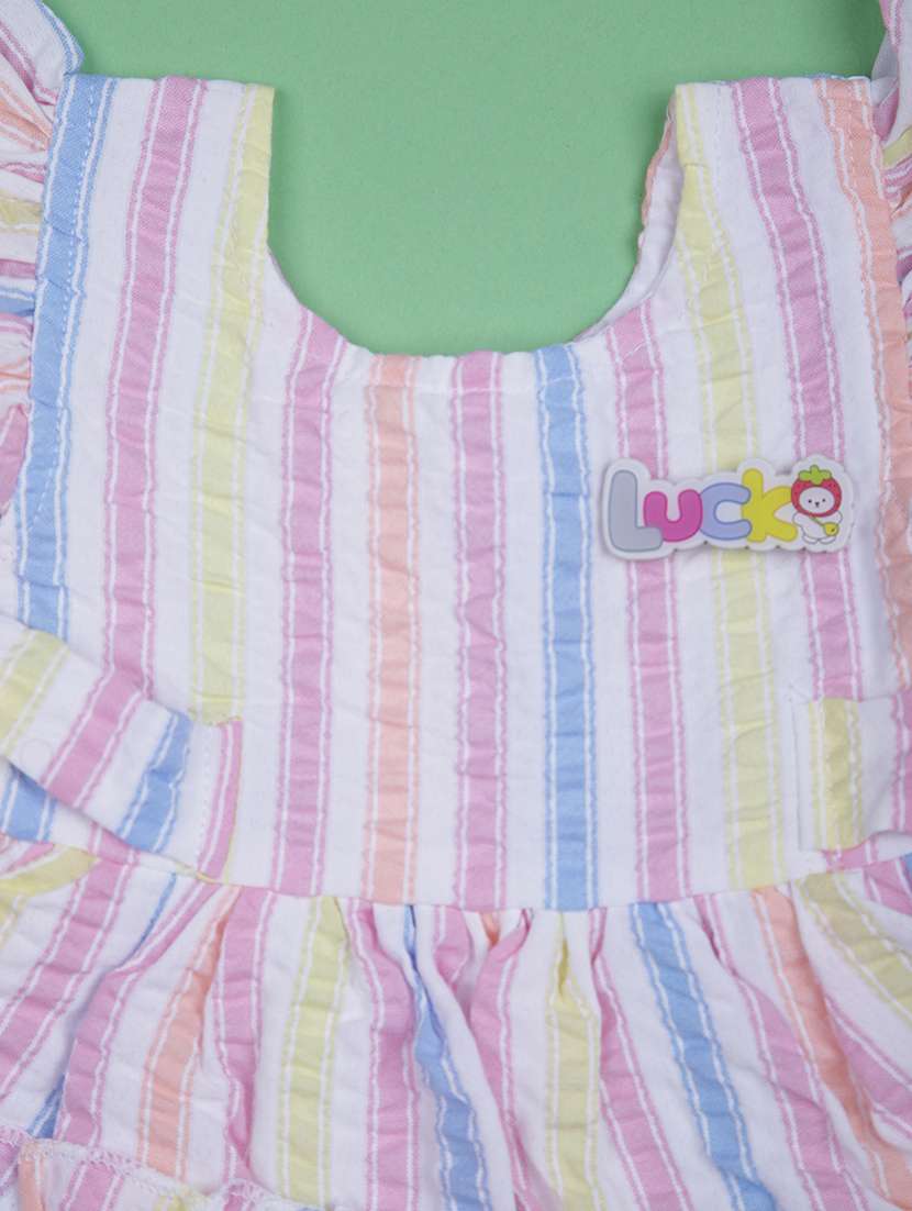 kids striped sleeveless frock - 21940487 -  Standard Image - 3