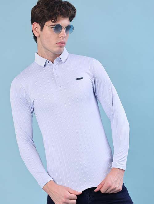 men striped long sleeve slim fit t-shirt - 21940506 -  Standard Image - 0