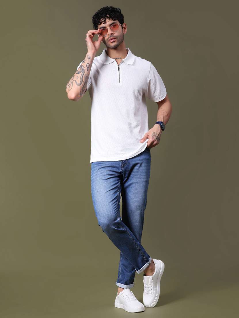 men washed mid rise full length jean - 21940510 -  Standard Image - 3