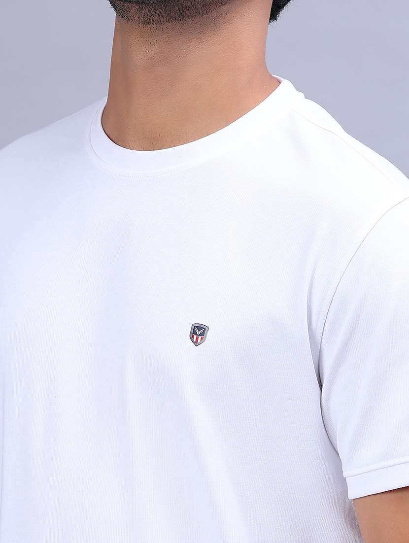 men solid short sleeve regular fit t-shirt - 21940524 - Standard Image - 3