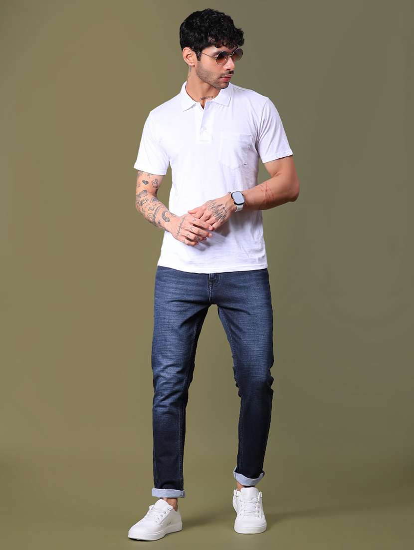 men washed mid rise full length jean - 21940540 -  Standard Image - 3