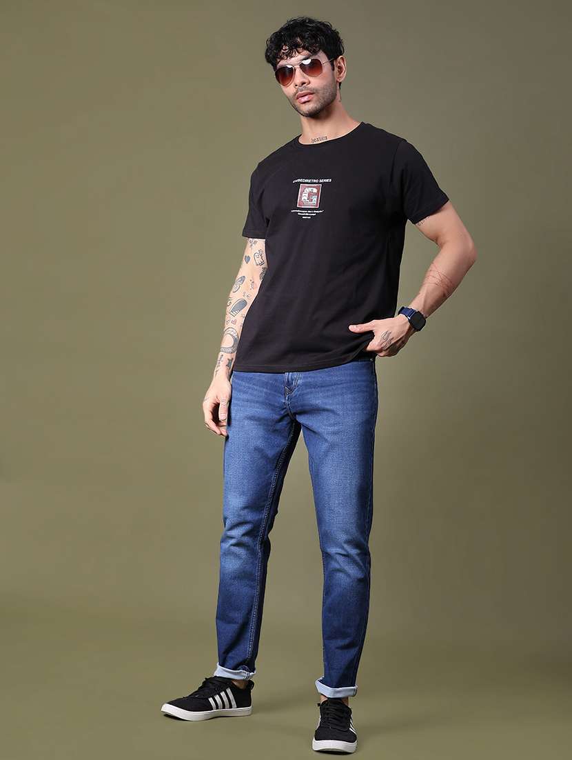 men washed mid rise full length jean - 21940545 -  Standard Image - 3