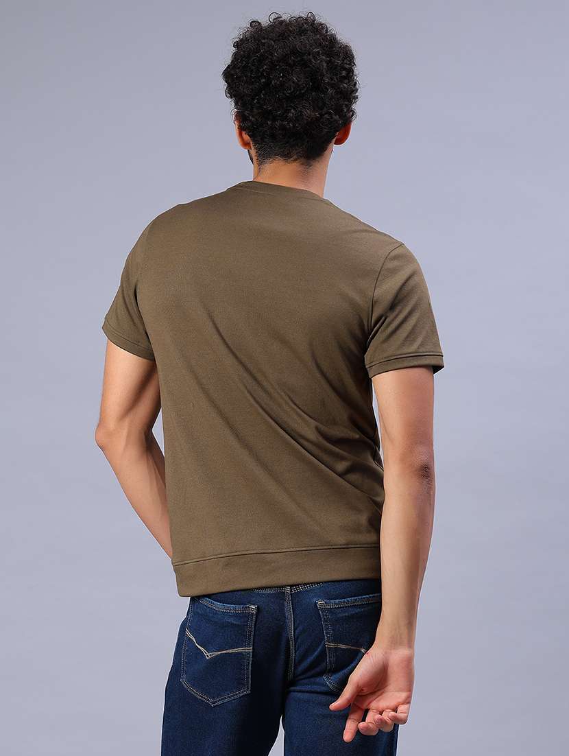 men solid short sleeve loose fit t-shirt - 21940556 -  Standard Image - 3