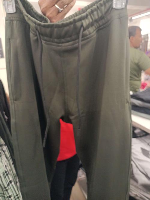olive polyester track pant - 21940593 - Standard Image - 0