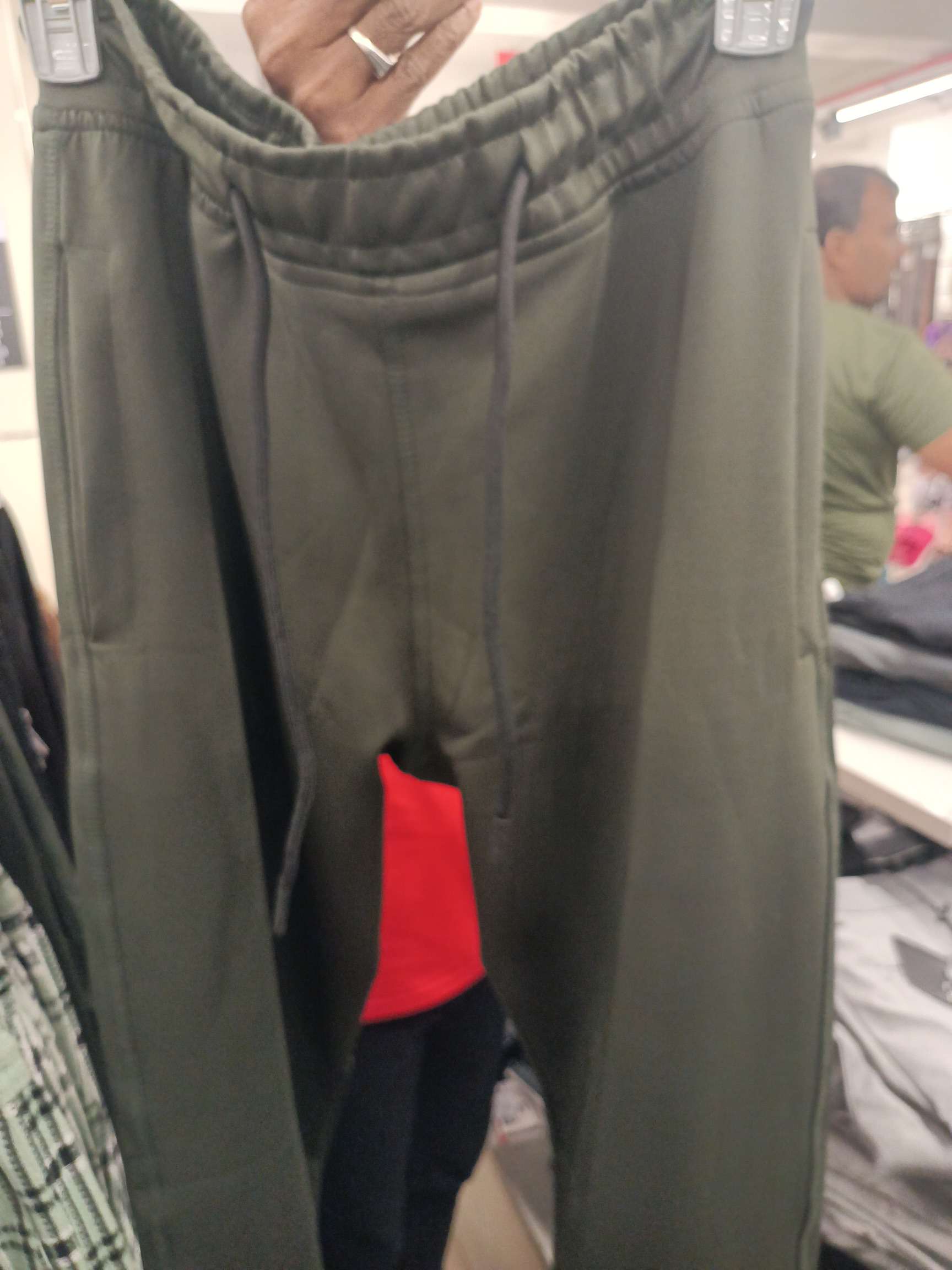 olive polyester track pant - 21940593 - Zoom Image - 0