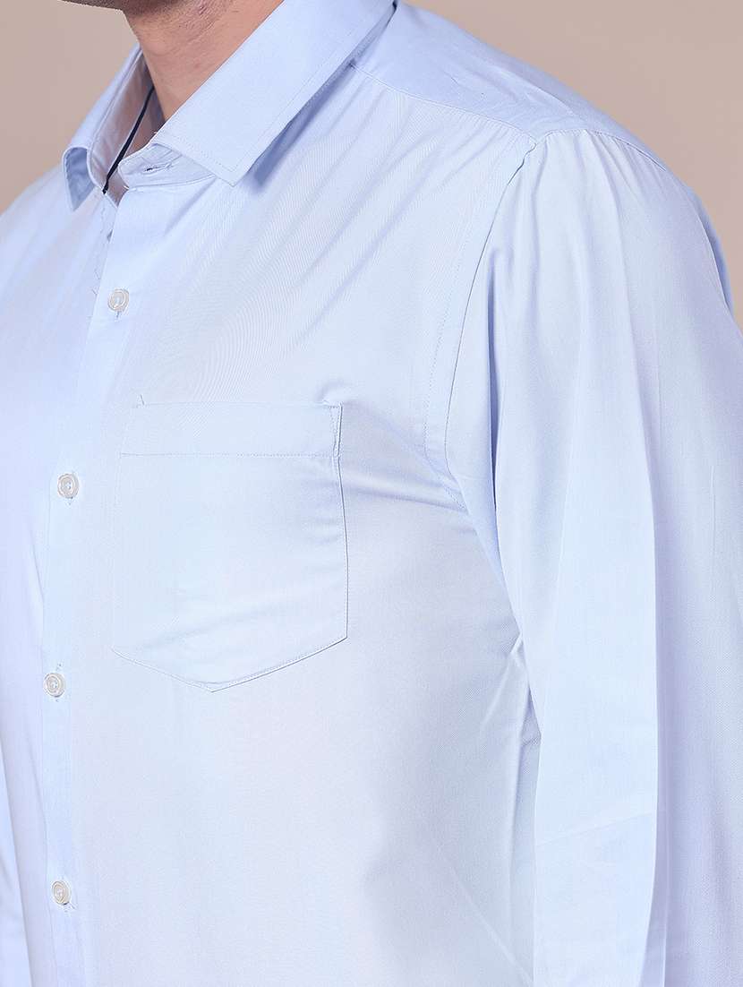 men solid collared long sleeve shirt - 21940620 -  Standard Image - 5