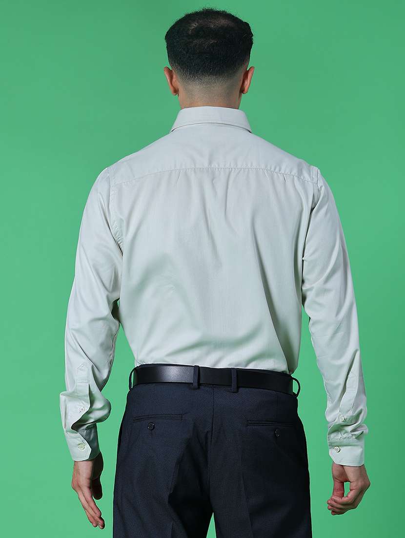 men solid collared long sleeve shirt - 21940621 -  Standard Image - 3