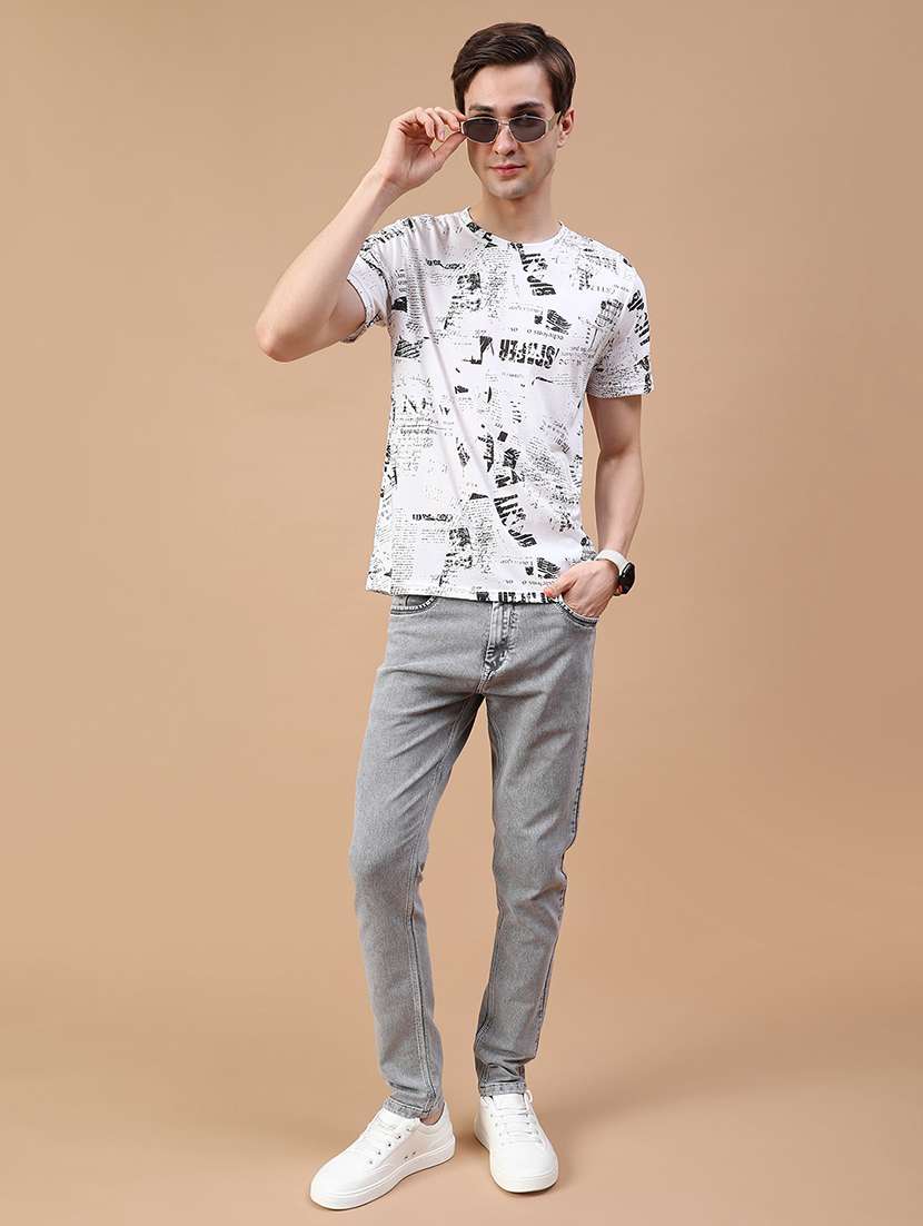 men plain mid rise full length jean - 21940629 -  Standard Image - 3