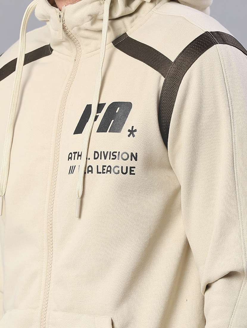 men printed long sleeve hooded sweatshirt - 21940658 -  Standard Image - 5