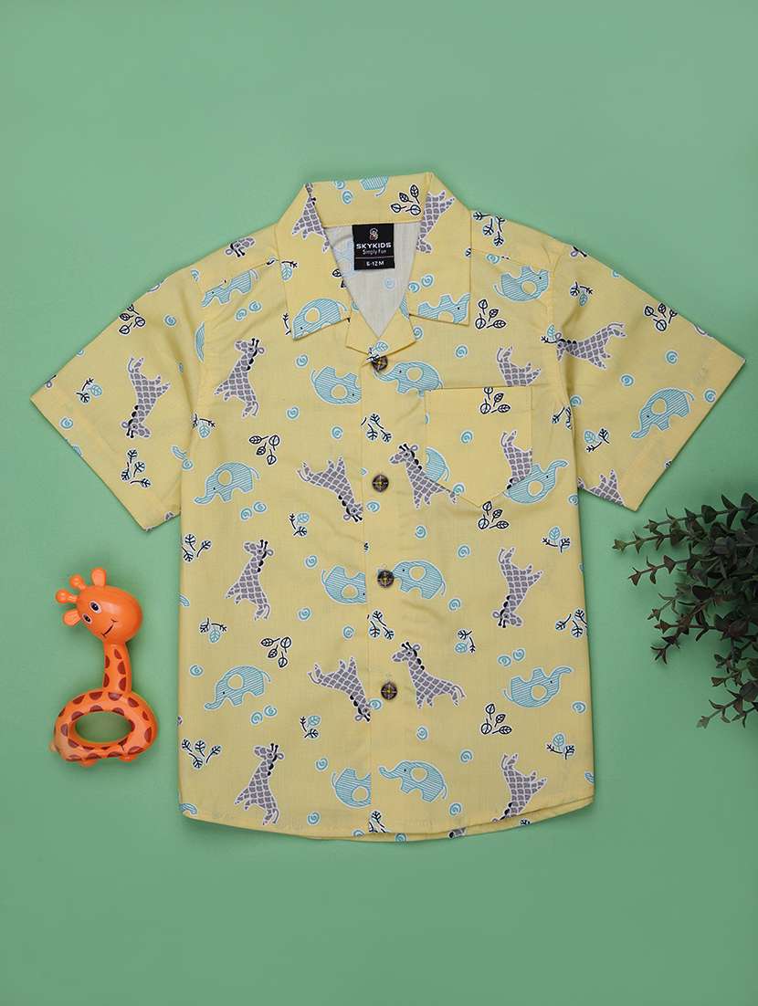 boys printed short sleeve regular fit t-shirt