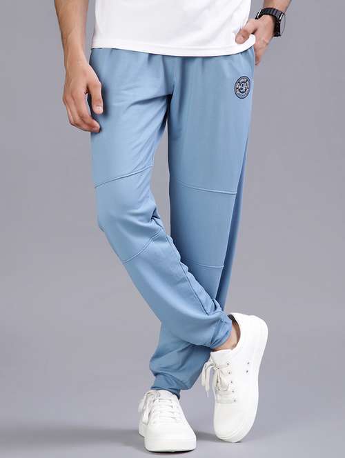 men solid mid rise regualr fit jogger - 21940708 -  Standard Image - 0