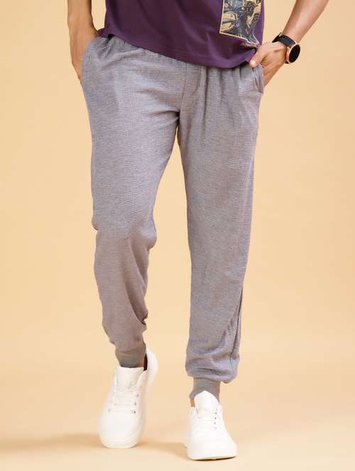 men solid mid rise jogger - 21940709 -  Standard Image - 0