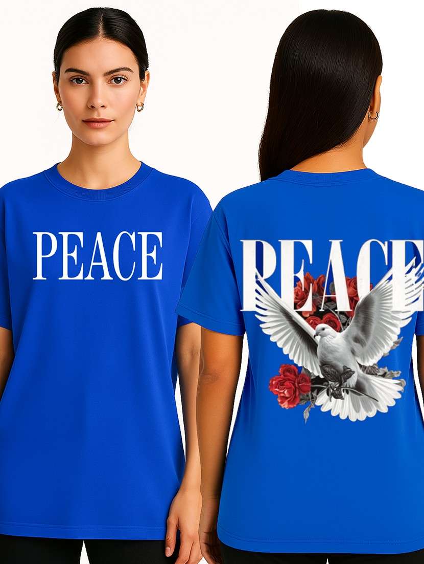 women graphic short sleeve oversized t-shirt