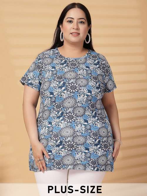 women plus size printed short sleeve t-shirt - 21940822 - Standard Image - 0