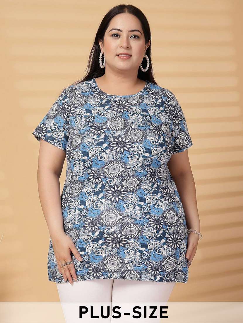 women plus size printed short sleeve t-shirt - 21940822 - Zoom Image - 0