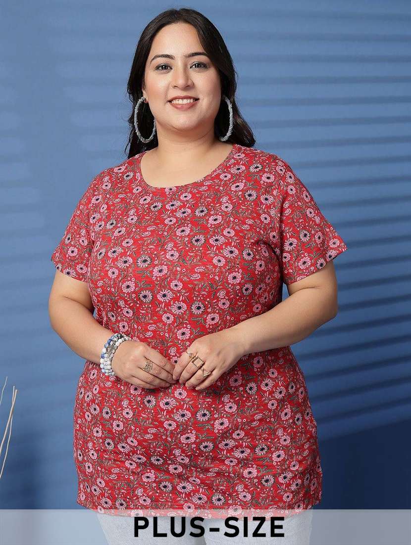 women plus size printed short sleeve t-shirt - 21940830 - Zoom Image - 0