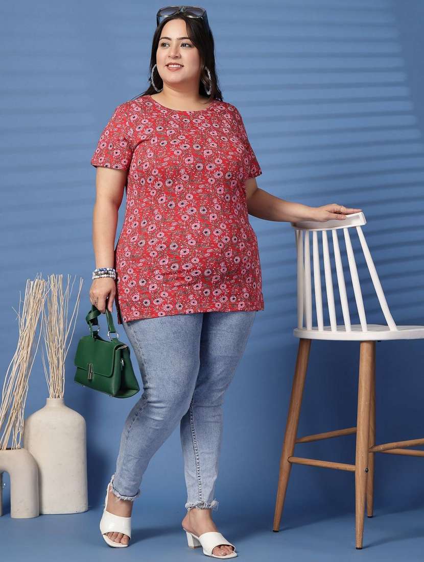 women plus size printed short sleeve t-shirt - 21940830 - Standard Image - 5