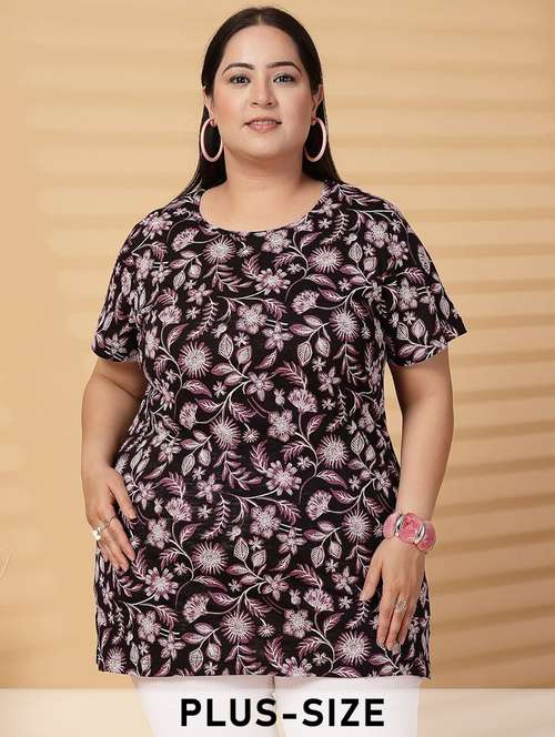 women plus size printed short sleeve t-shirt - 21940831 - Standard Image - 0