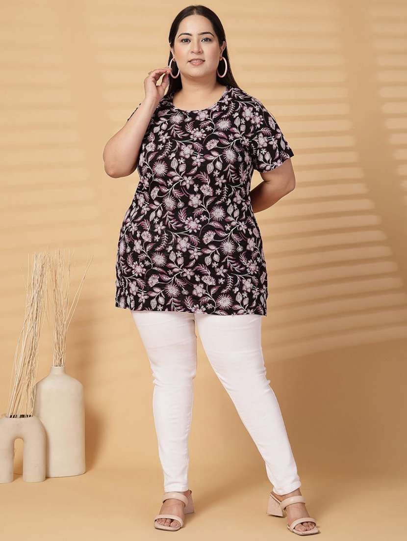 women plus size printed short sleeve t-shirt - 21940831 - Standard Image - 5
