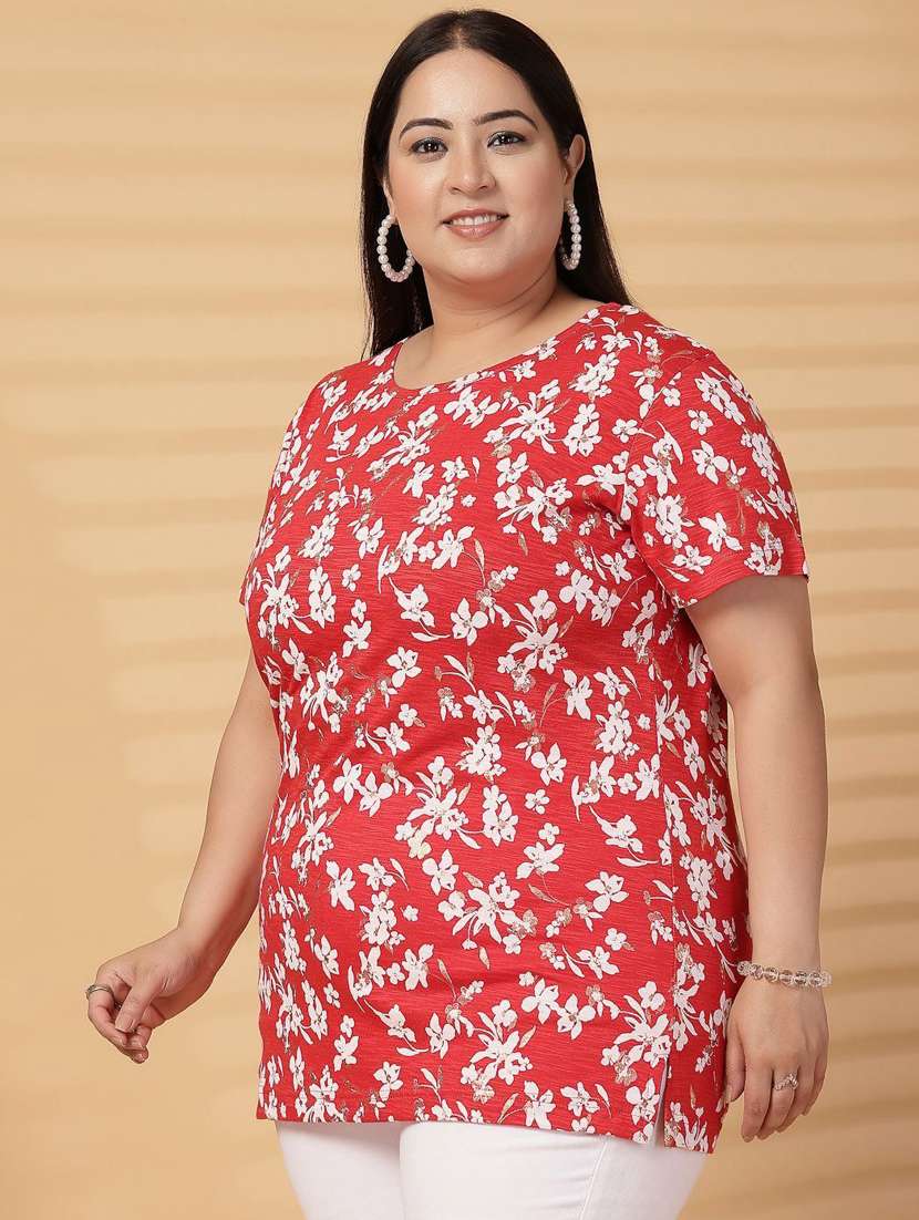 women plus size printed short sleeve t-shirt - 21940832 -  Standard Image - 3