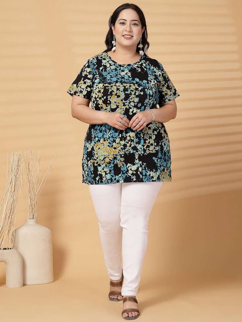women plus size printed short sleeve t-shirt - 21940834 -  Standard Image - 5