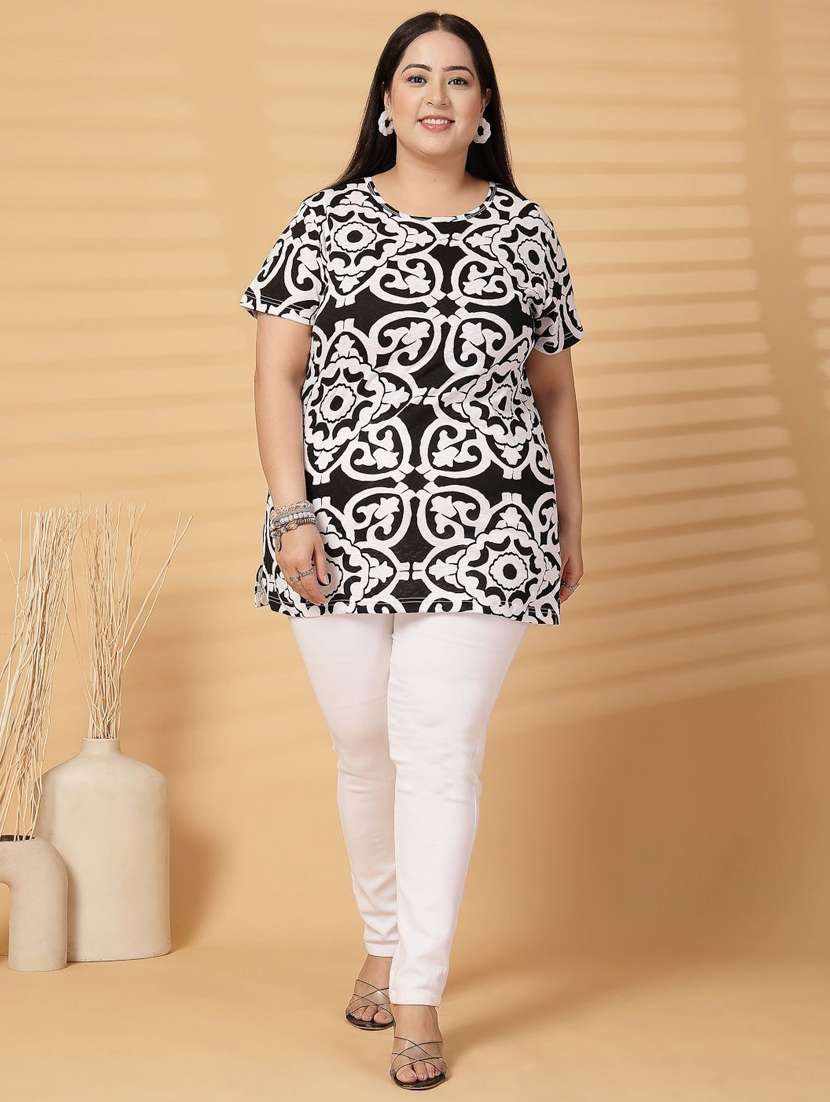 women plus size printed short sleeve t-shirt - 21940836 - Standard Image - 5