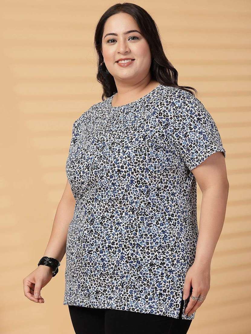 women plus size printed short sleeve t-shirt - 21940837 -  Standard Image - 3