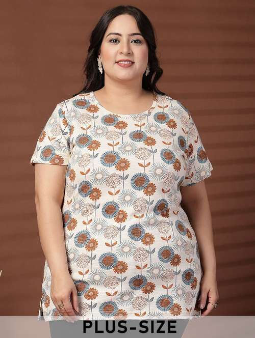 women plus size printed short sleeve t-shirt - 21940839 -  Standard Image - 0