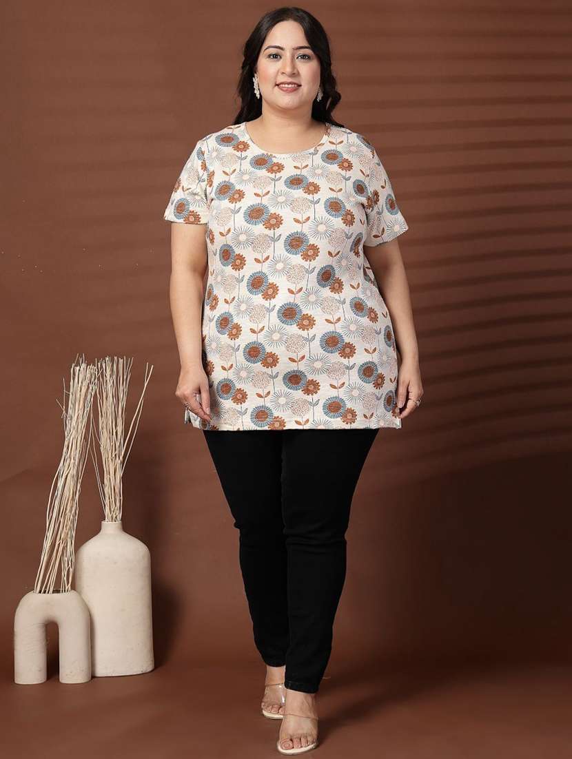 women plus size printed short sleeve t-shirt - 21940839 -  Standard Image - 5