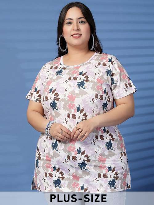 women plus size printed short sleeve t-shirt - 21940841 -  Standard Image - 0
