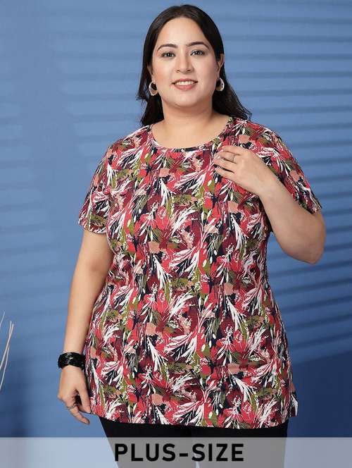 women plus size printed short sleeve t-shirt - 21940842 - Standard Image - 0