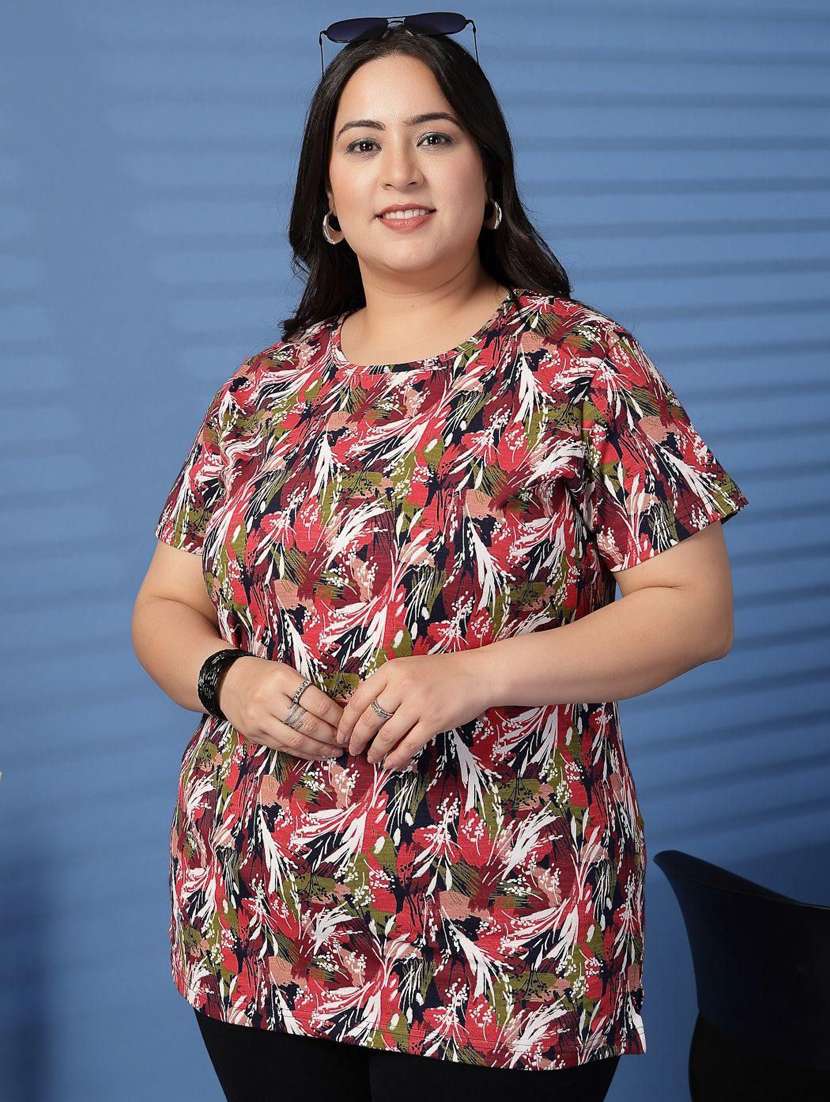 women plus size printed short sleeve t-shirt - 21940842 - Standard Image - 3