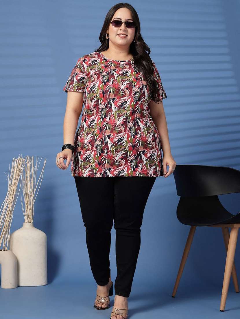 women plus size printed short sleeve t-shirt - 21940842 - Standard Image - 5