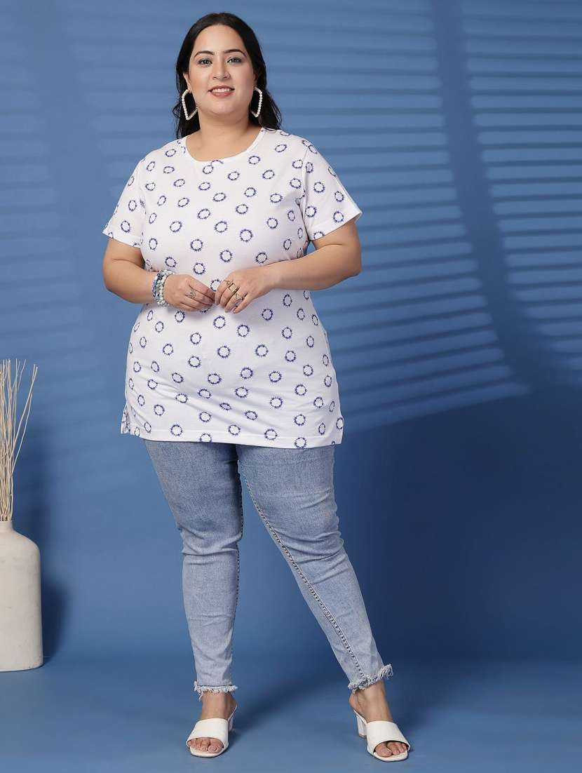 women plus size printed short sleeve t-shirt - 21940847 - Standard Image - 5