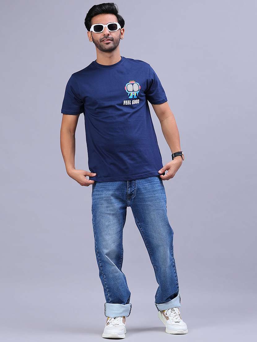 men printed short sleeve regular fit t-shirt - 21941129 -  Standard Image - 3