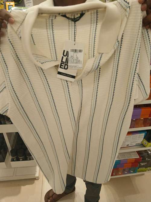 off white towel knit tshirt - 21941169 - Standard Image - 0