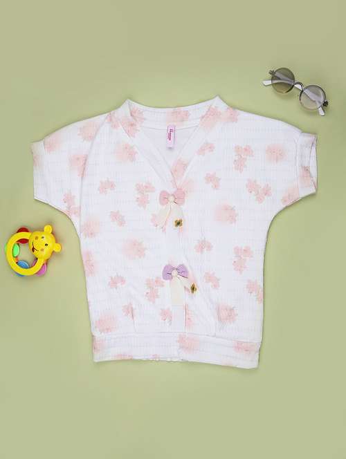 girls floral printed short sleeve top - 21941233 -  Standard Image - 0