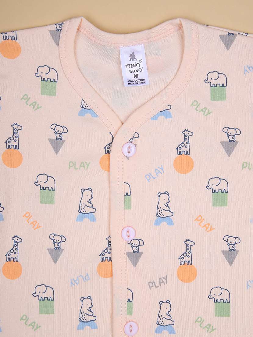 boys printed t-shirt & shorts twin set - 21941268 - Standard Image - 3