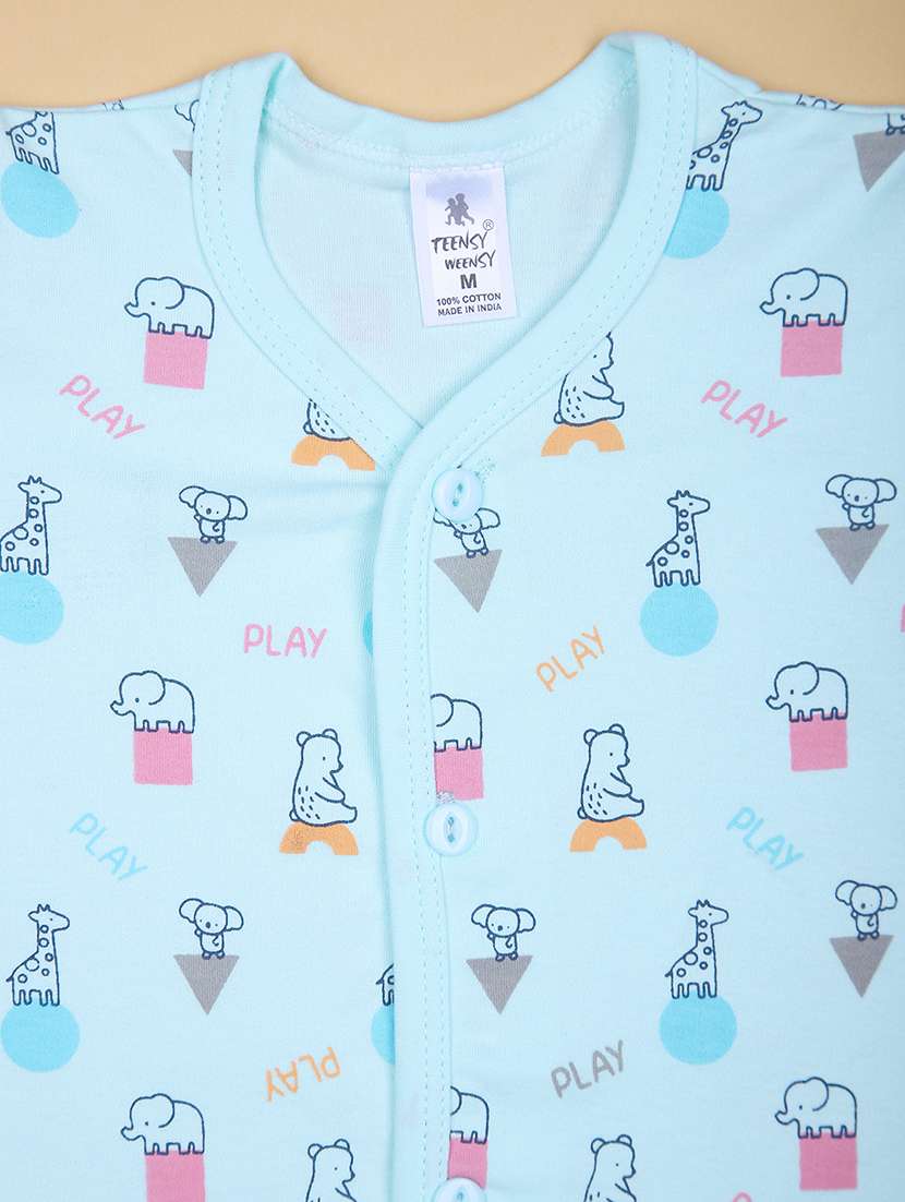 boys printed t-shirt & shorts twin set - 21941274 - Standard Image - 5