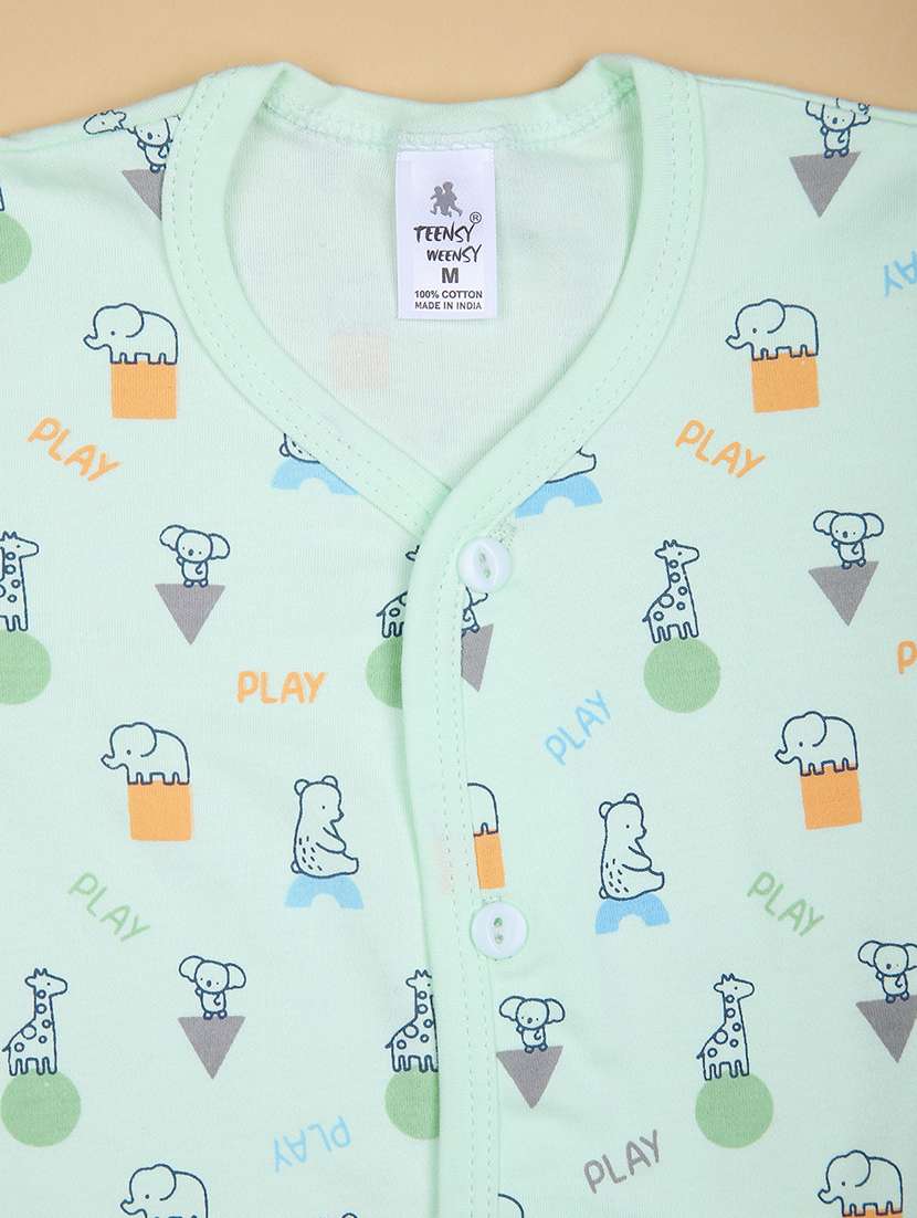boys printed t-shirt & shorts twin set - 21941275 - Standard Image - 3