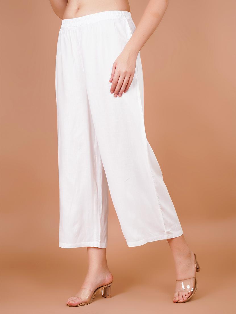women pack of 2 solid straight palazzo - 21941353 - Standard Image - 3