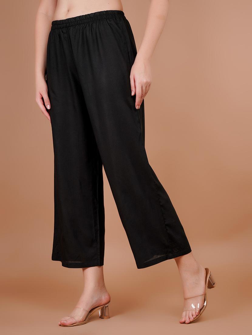 women pack of 2 solid straight palazzo - 21941353 - Standard Image - 5