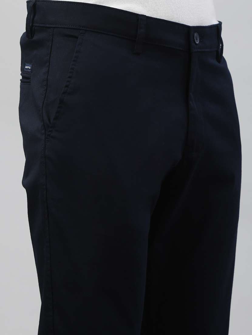 men solid mid rise flat front casual chinos  - 21941373 -  Standard Image - 5