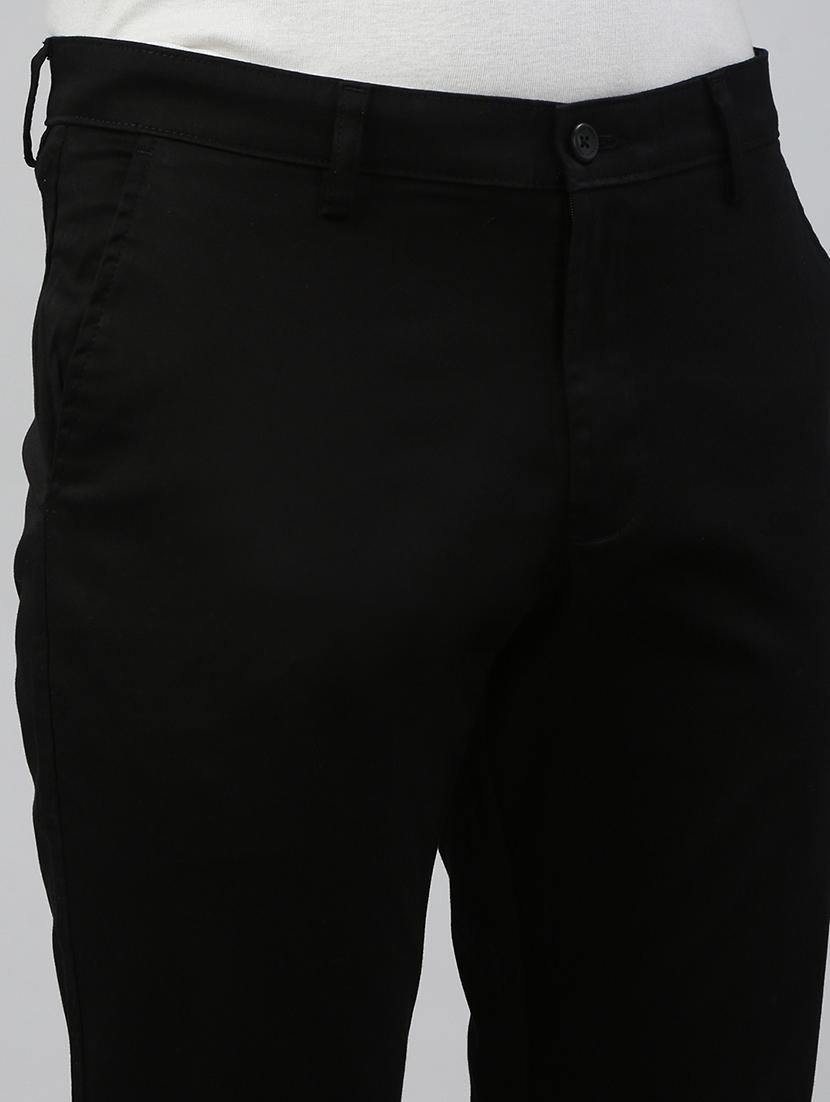 men solid mid rise flat front casual chinos - 21941374 - Standard Image - 5