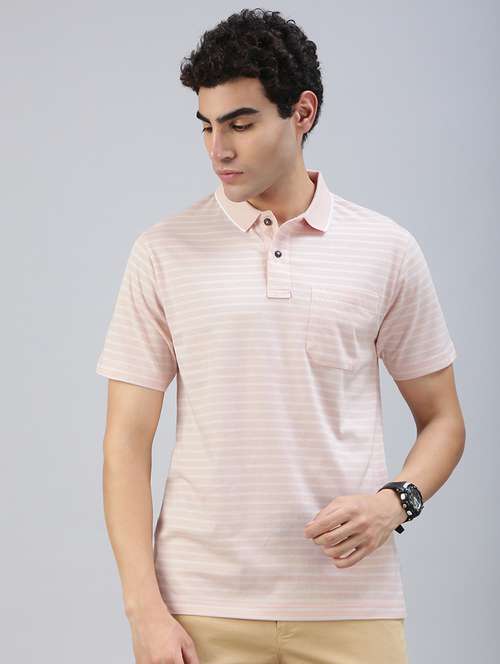 men striped short sleeve regular fit polo t-shirt - 21941392 -  Standard Image - 0